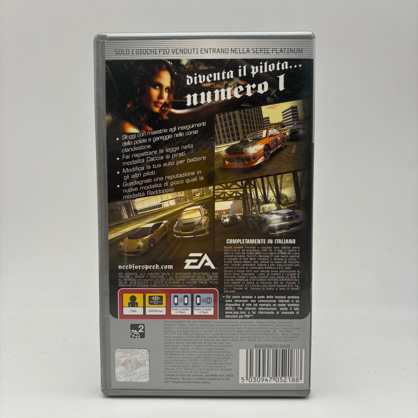 NFS Need for Speed Most Wanted 5-1-0 PSP PAL ITA (USATO)