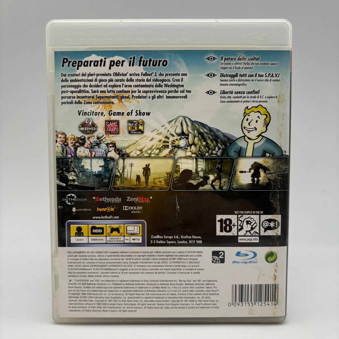 Fallout 3 Ps3 Pal Ita (USATO)