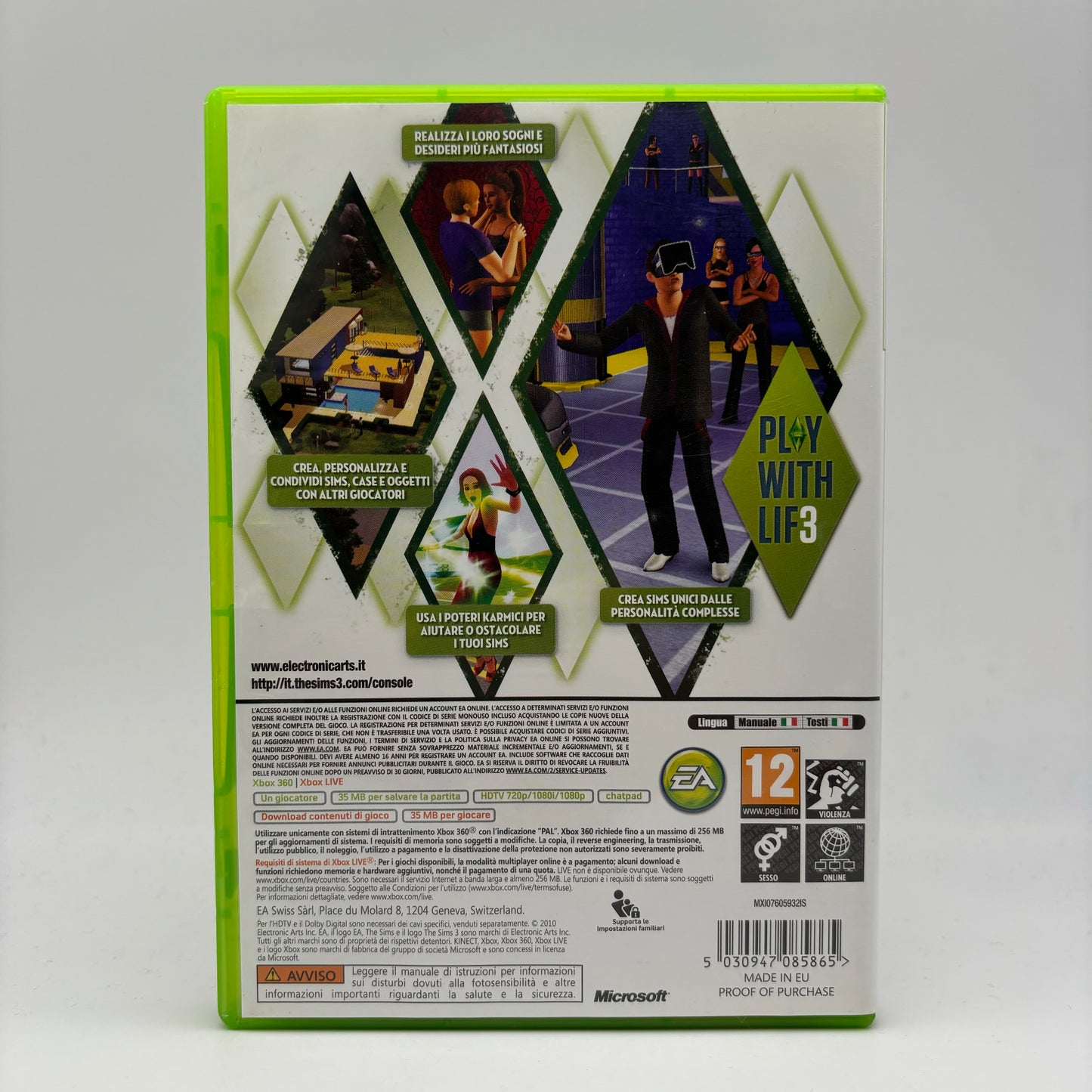 The Sims 3 Xbox 360 Pal Ita (USATO)