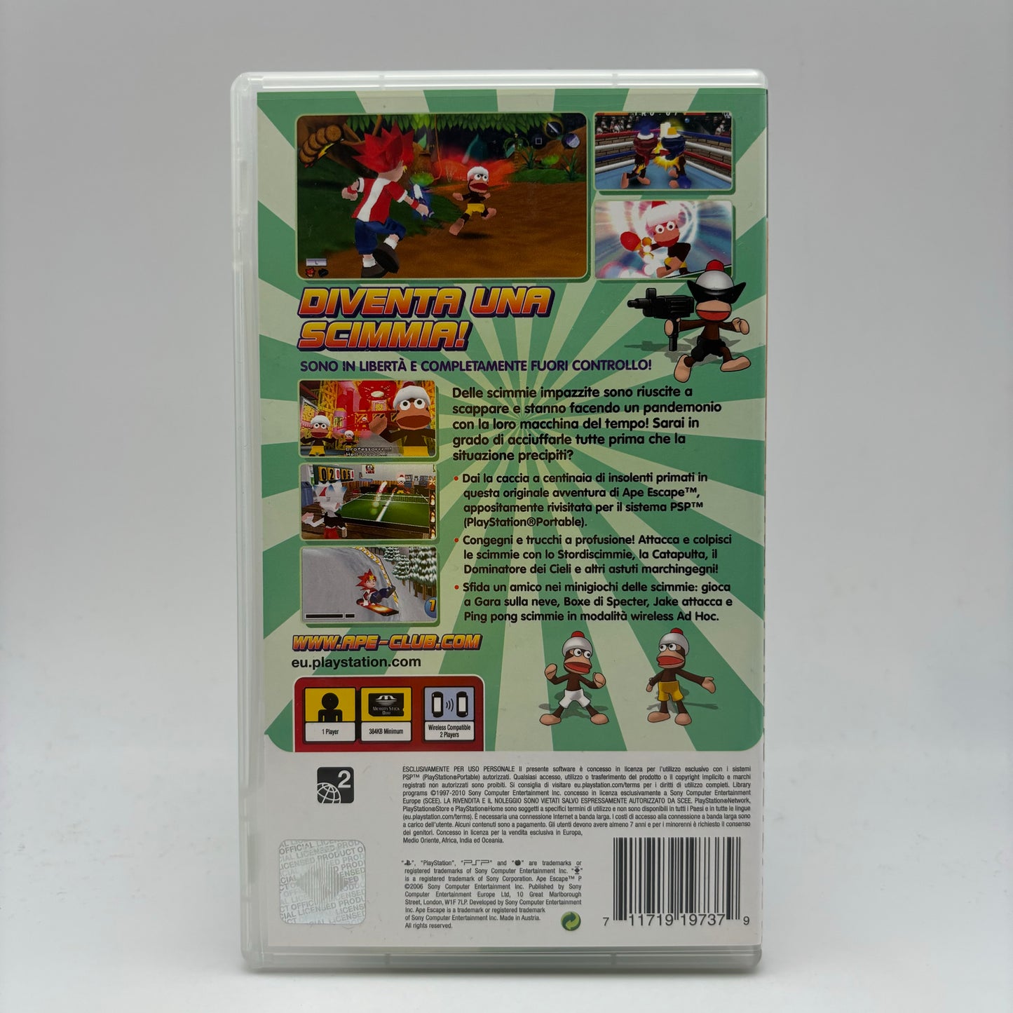 Ape Escape P PSP PAL ITA (USATO)