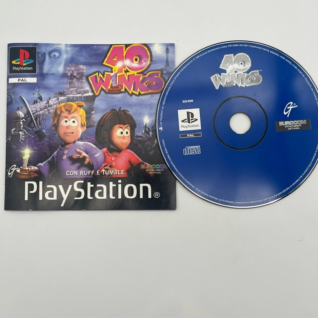 40 Winks PS1 Playstation 1 PAL ITA (USATO)