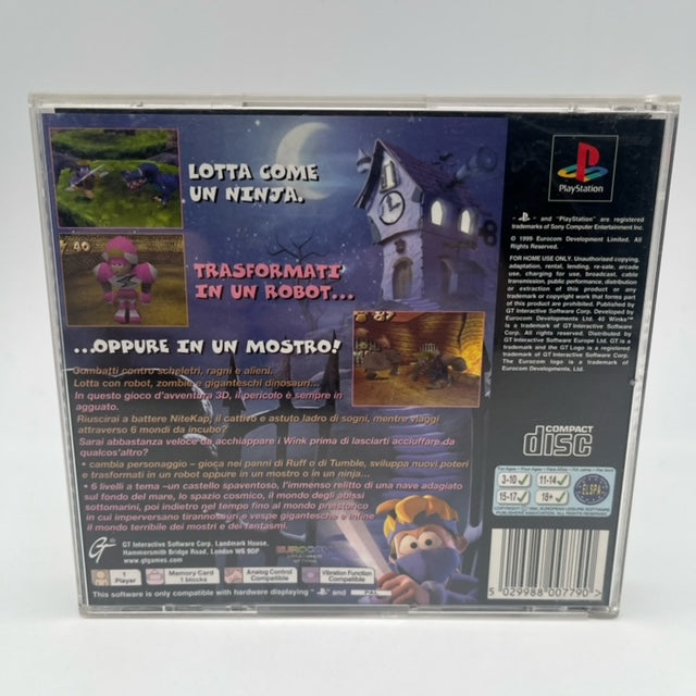 40 Winks PS1 Playstation 1 PAL ITA (USATO)