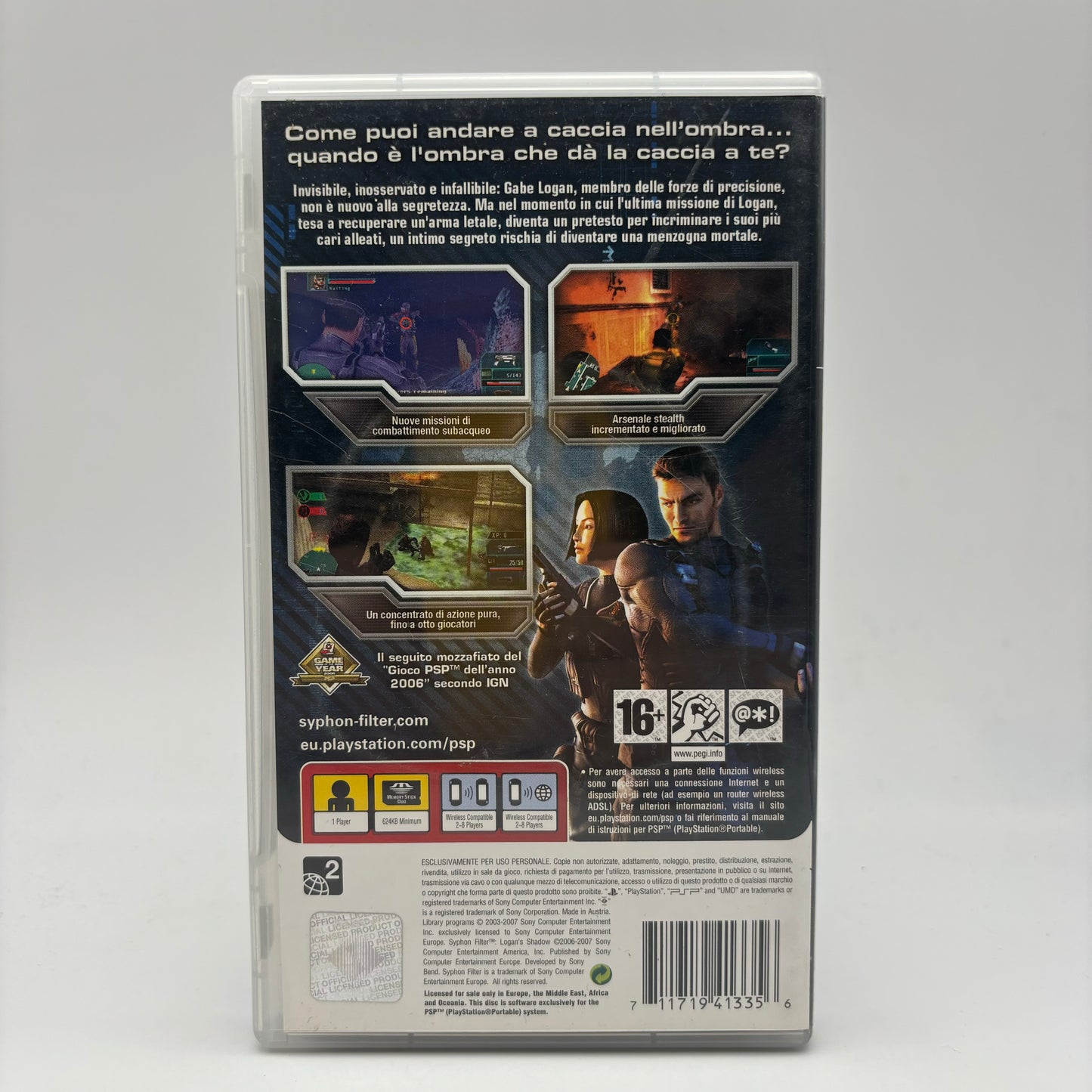 Syphon Filter Logan’s Shadow PSP PAL ITA (USATO)