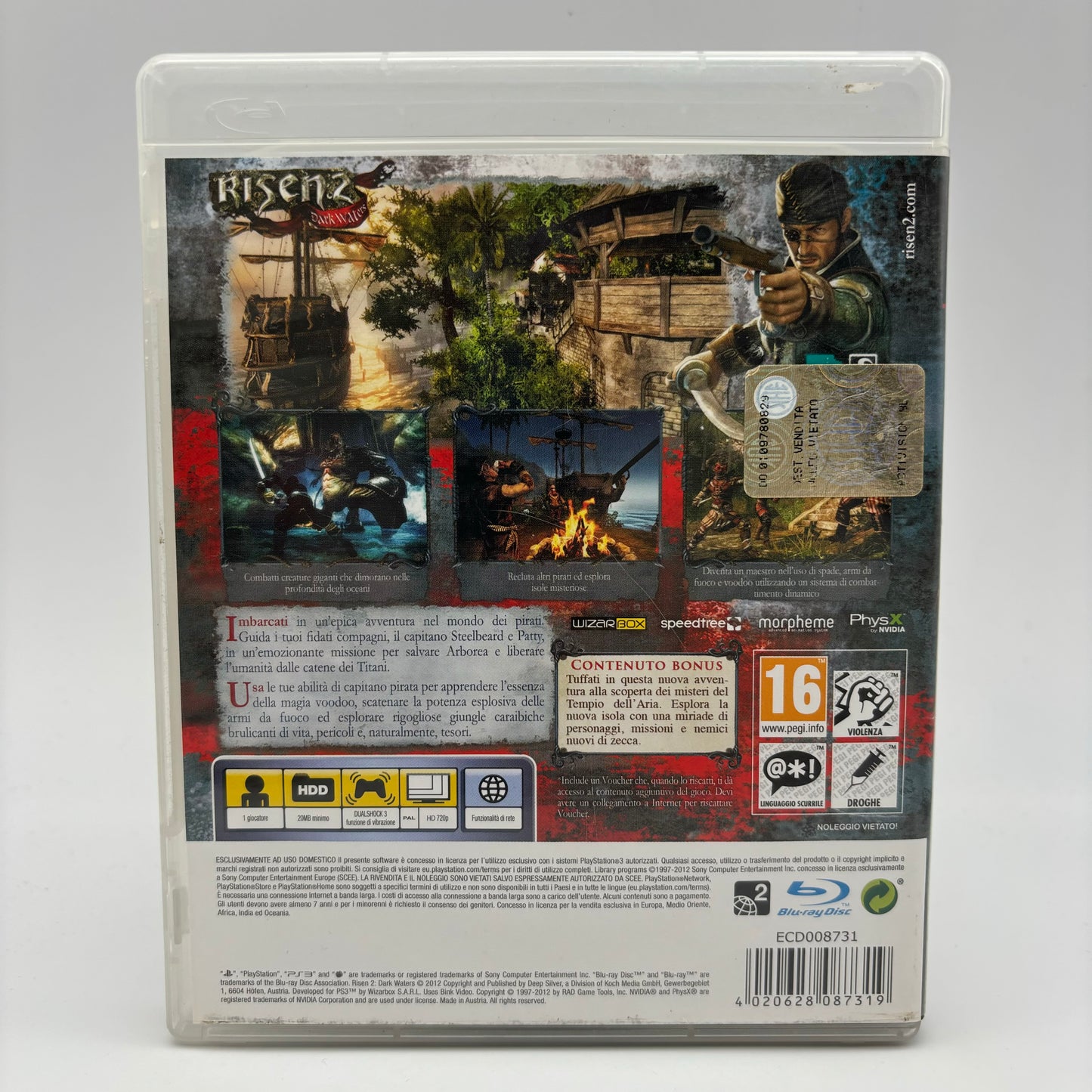 Risen 2 Dark Waters Ps3 Pal Ita (USATO)