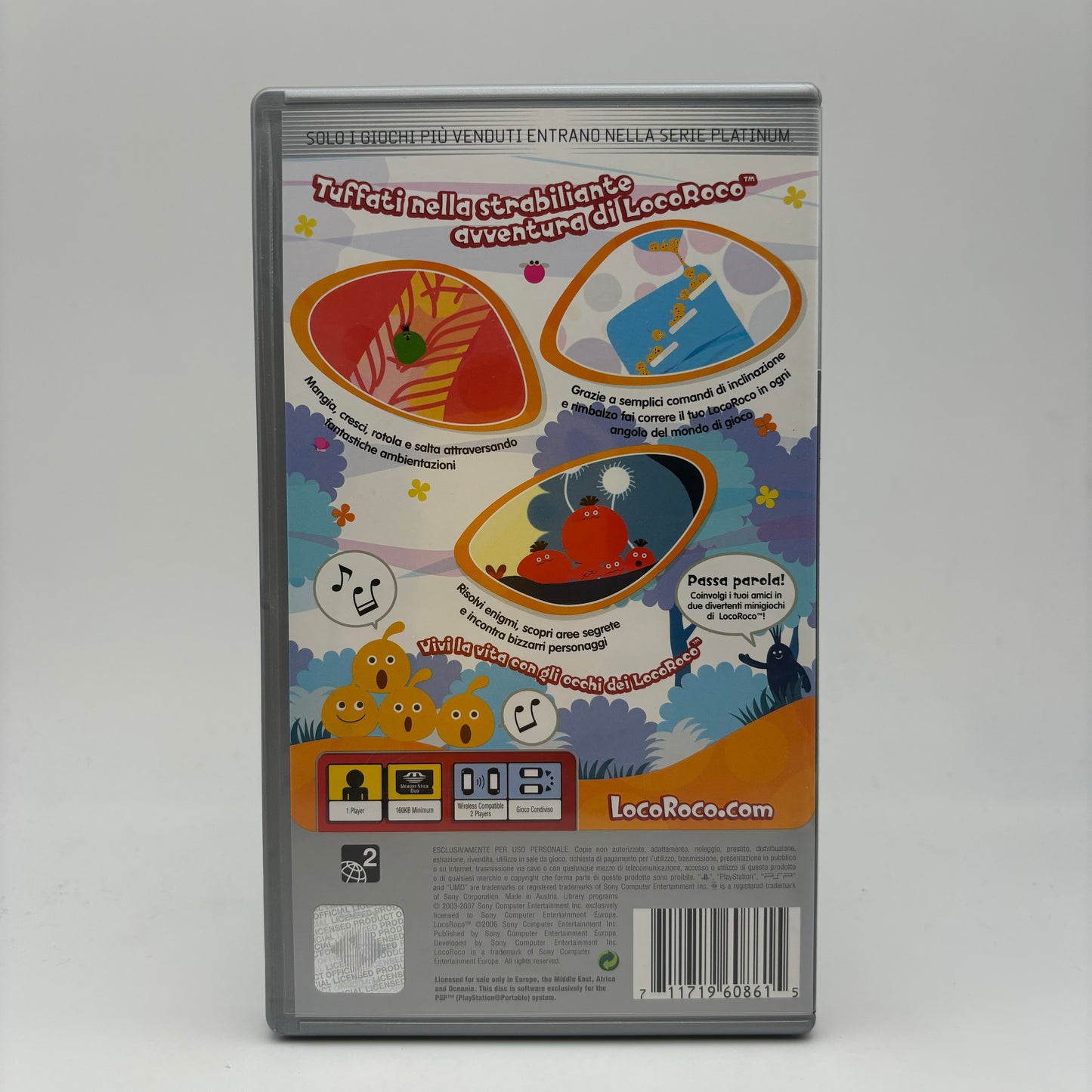 LocoRoco Sony PSP PAL ITA (USATO)