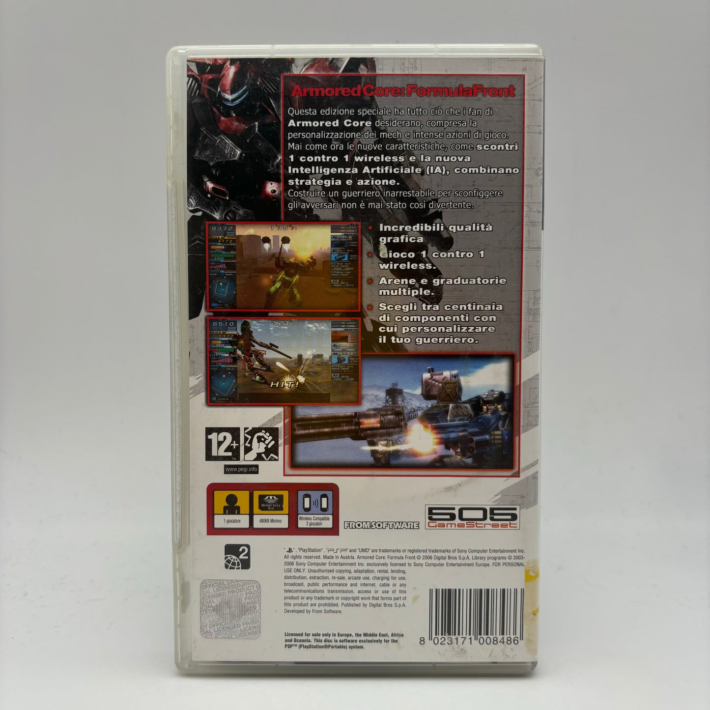 Armored Core Formula Front Extreme Battle PSP PAL ITA (USATO)