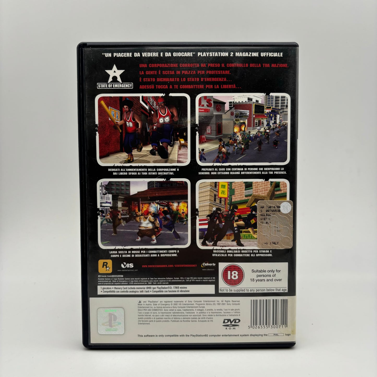 State of Emergency PS2 PlayStation 2 PAL ITA (USATO)