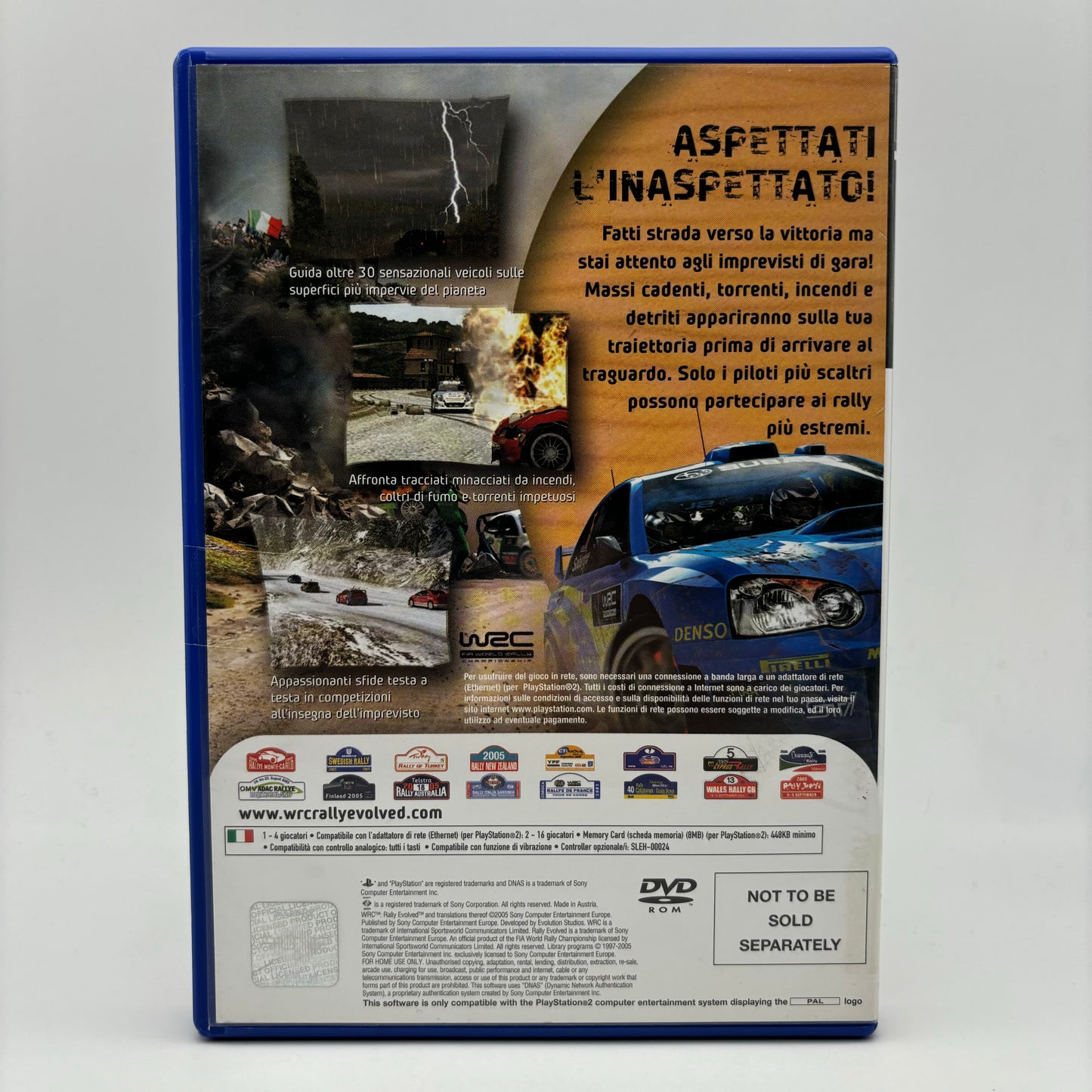 WRC Rally Evolved PAL ITA PS2 (USATO) Copia Bundle