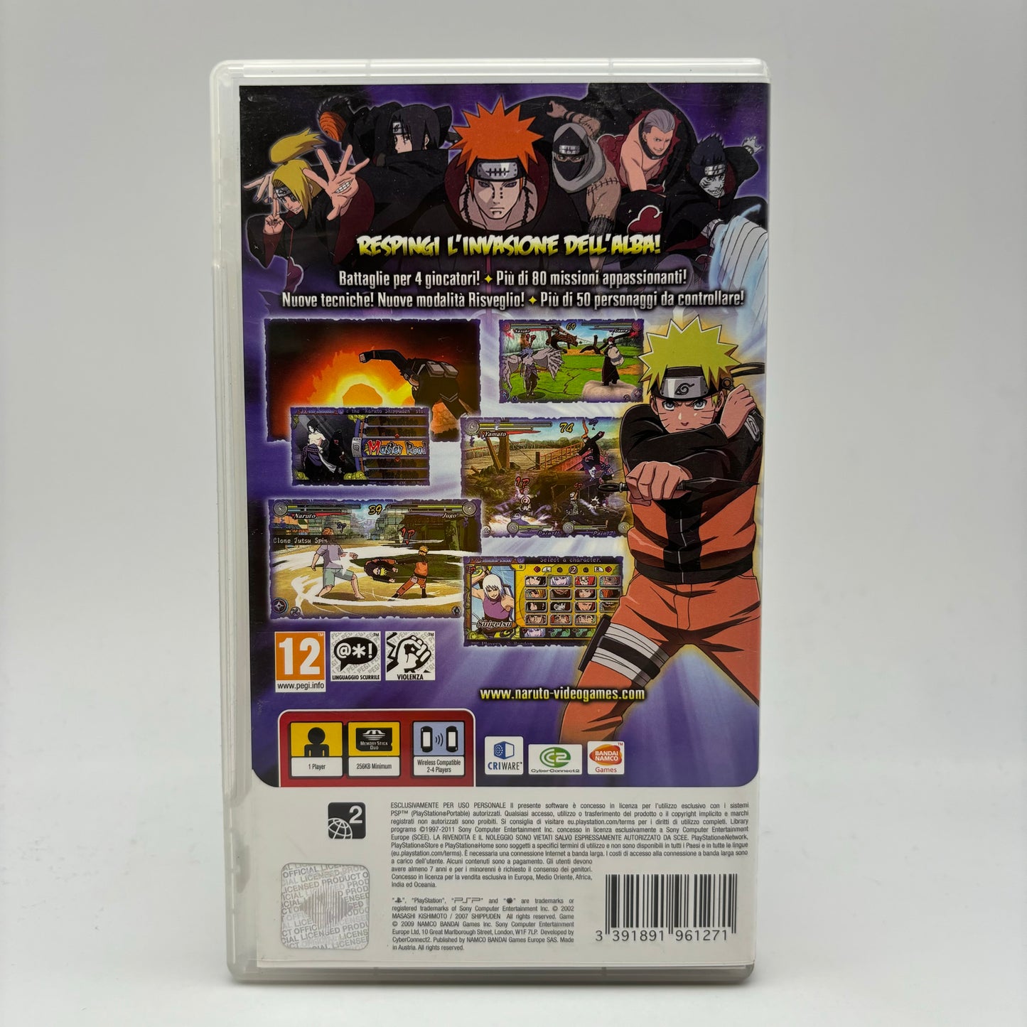 Naruto Shippuden Ultimate Ninja Heroes 3 PSP PAL ITA (USATO)