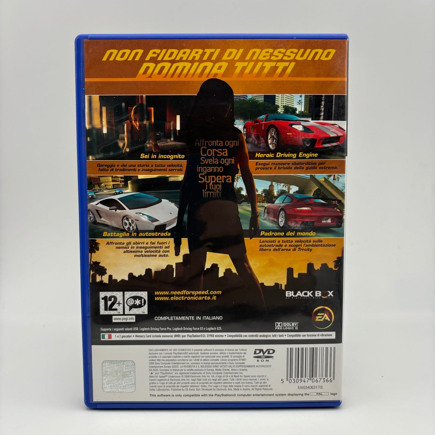 Need For Speed Undercover PS2 Playstation 2 EA Pal Ita (USATO)
