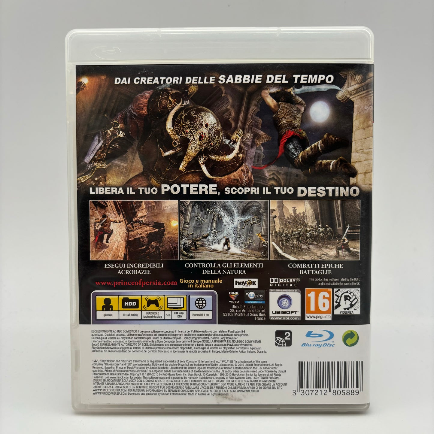 Prince of Persia le Sabbie Dimenticate Ps3 Pal Ita (USATO)