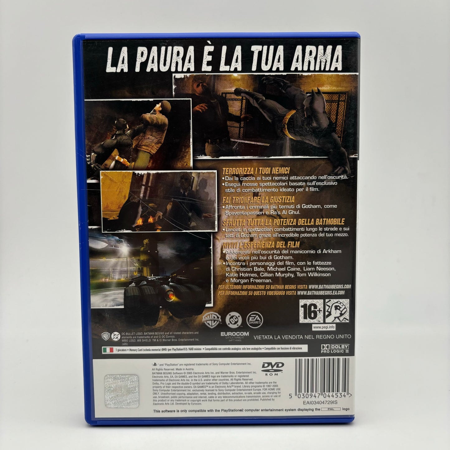 Batman Begins PS2 PlayStation 2 PAL ITA (USATO)