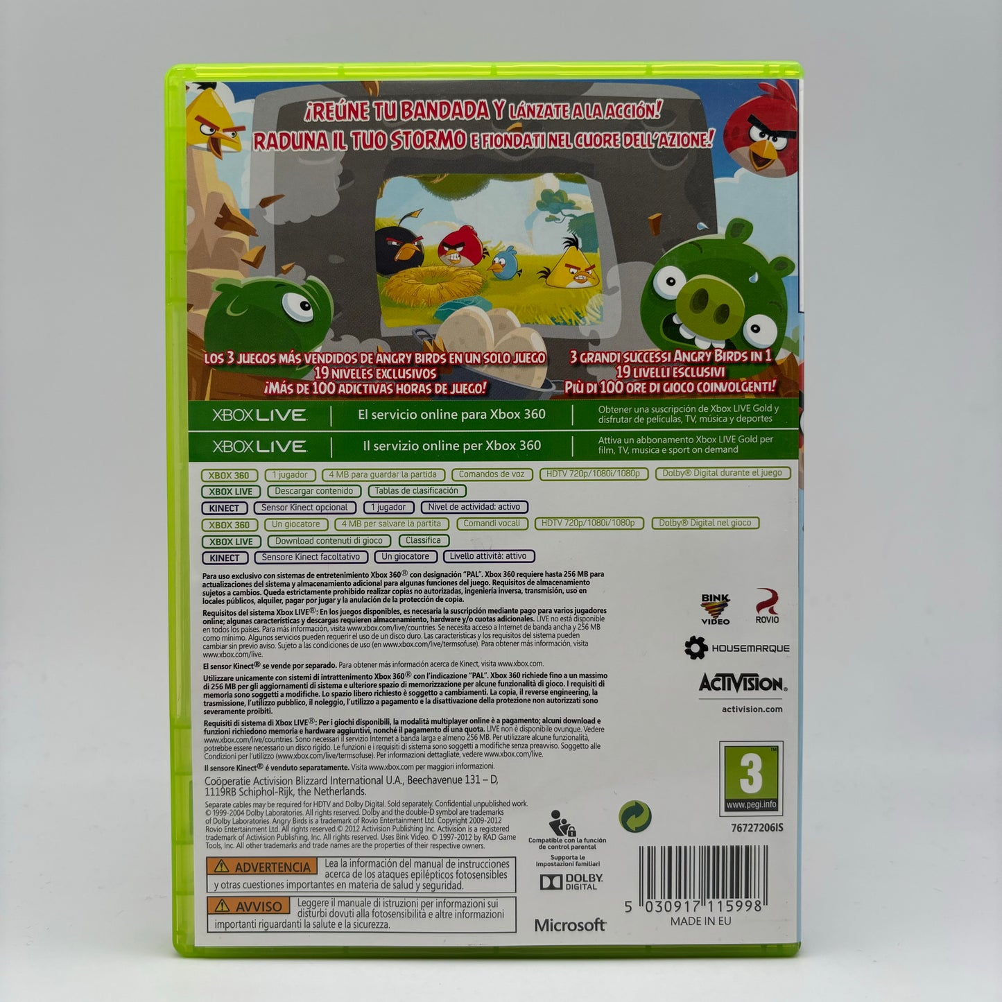Angry Bird Trilogy Xbox 360 Pal Ita (USATO)
