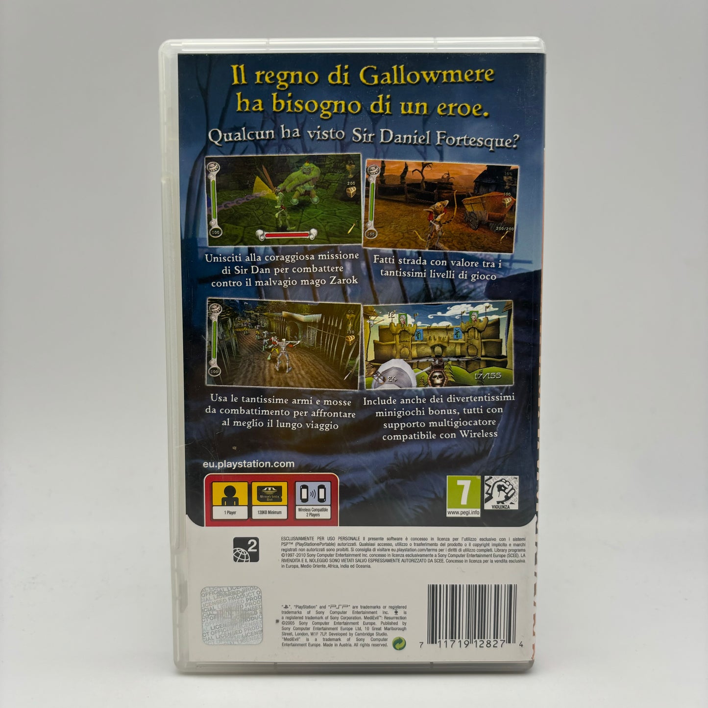 Medievil Resurrection PSP PAL ITA (USATO)