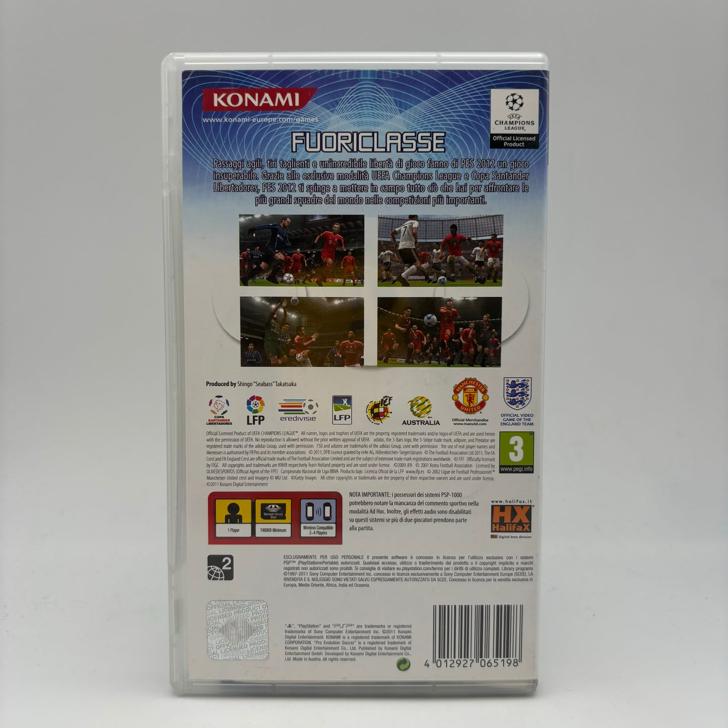 PES Pro Evolution Soccer 2012 Sony PSP PAL ITA (USATO)