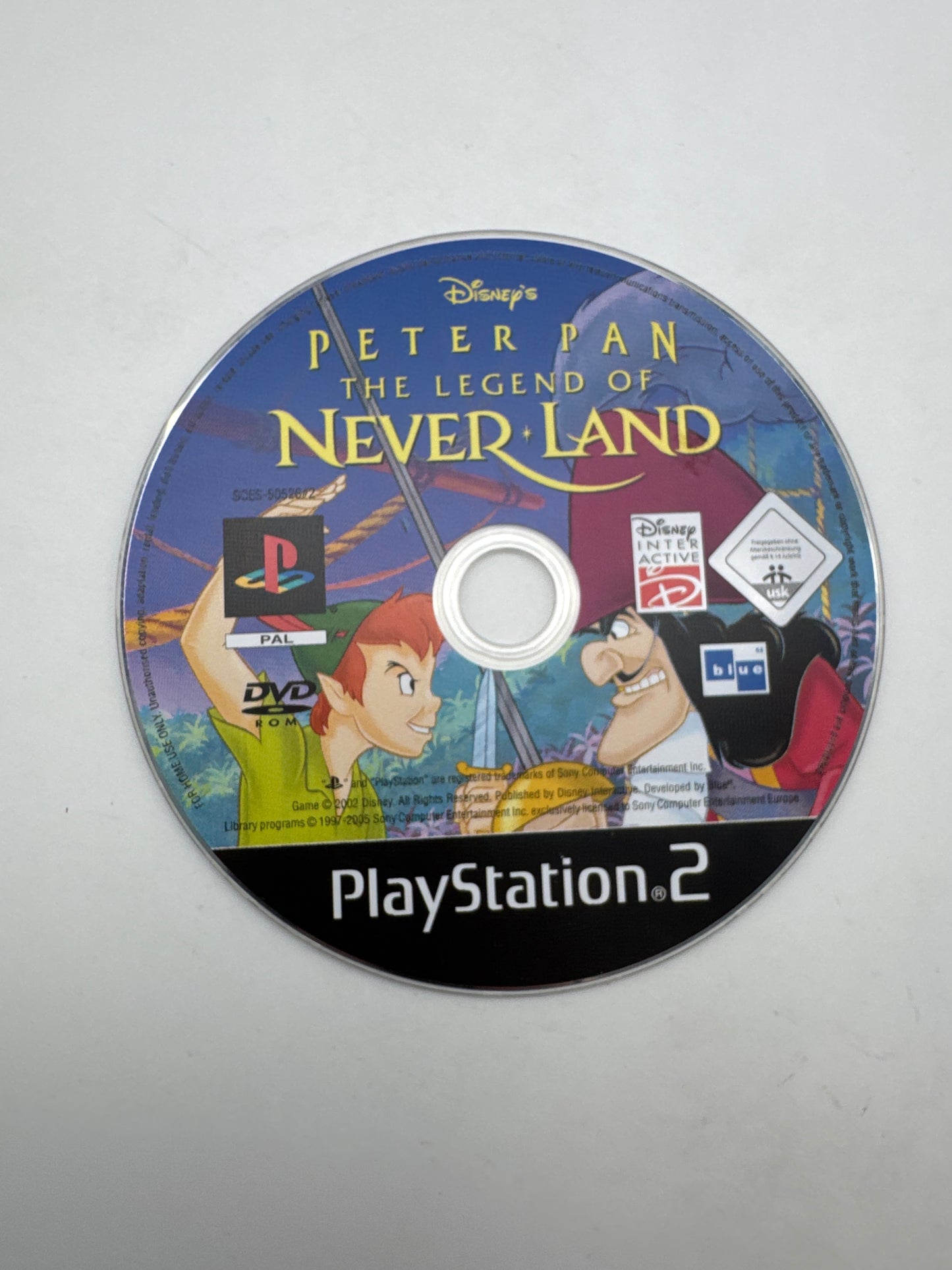 Disney Peter Pan The Legend of Neverland PS2 Playstation 2 PAL uk LOOSE (USATO)