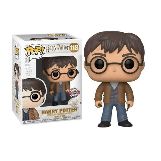 Confezione originale Funko con loghi Harry Potter colori marrone blu nero