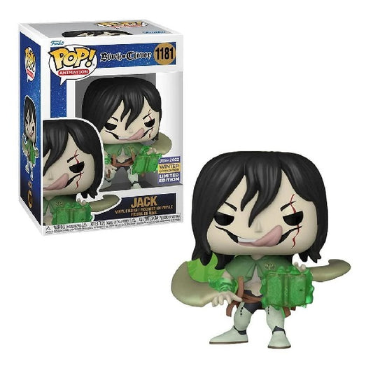 Confezione originale Funko con loghi Black Clover Jack colori nero bianco verde