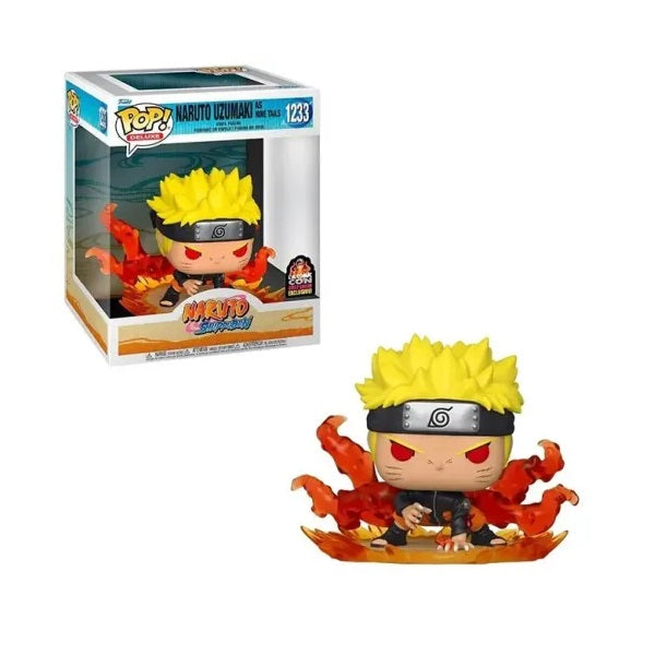 Confezione originale Funko con loghi Naruto Shippuden Naruto Uzumaki As Nine Tails colori giallo nero arancione