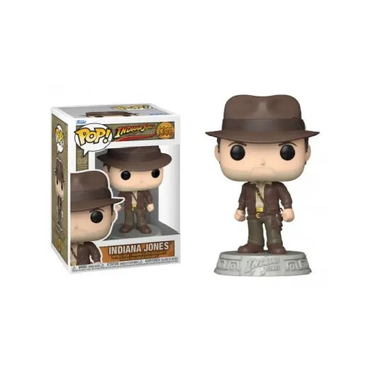 Confezione originale Funko con loghi Indiana Jones colori nero marrone beige