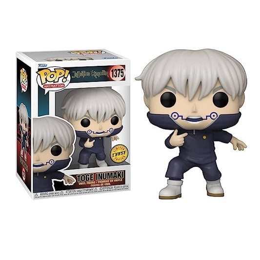 Confezione originale Funko con loghi Jujutsu Kaisen Toge Inumaki colori grigio blu nero