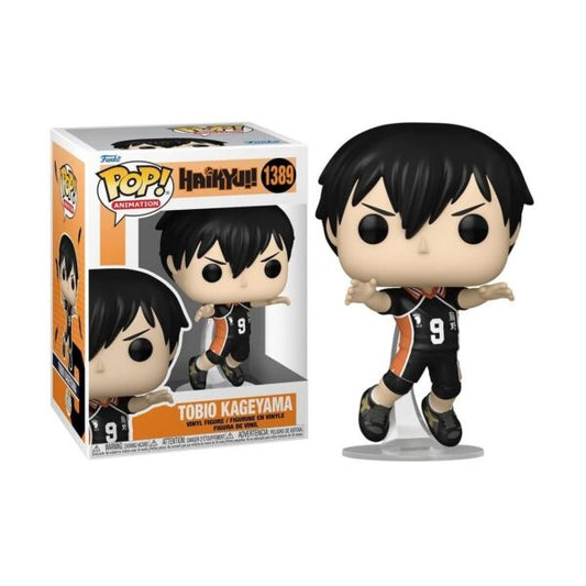 Confezione originale Funko con loghi Haikyu!! Tobio Kageyama colori nero arancio bianco
