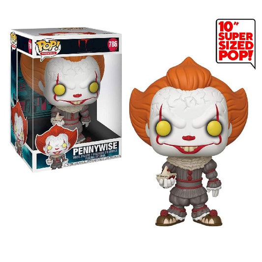 Confezione originale Funko con loghi It Chapter Two Pennywise super sized colori arancione grigio bianco