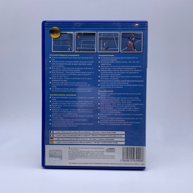 Perfect Ace Pro Tournament Tennis PS2 Playstation 2 PAL ITA (USATO)