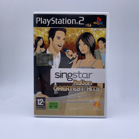 Singstar Italian Greatest Hits PS2 Playstation 2 PAL ITA (USATO)
