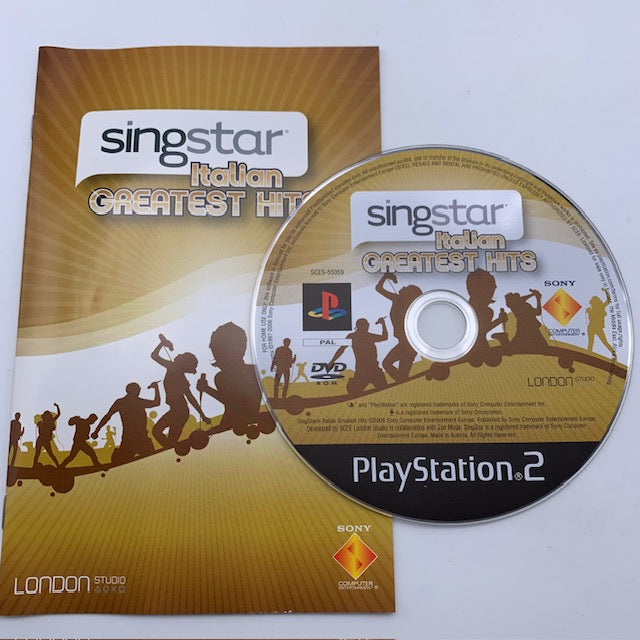 Singstar Italian Greatest Hits PS2 Playstation 2 PAL ITA (USATO)