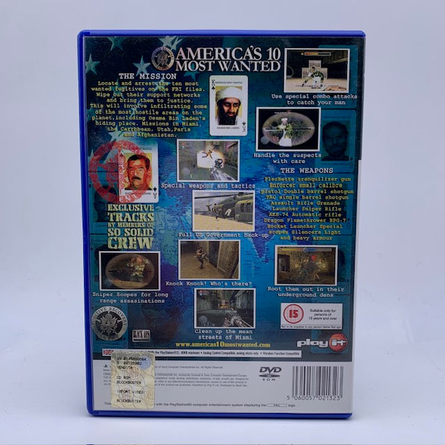 America's 10 Most Wanted PS2 Playstation 2 PAL UK (USATO)