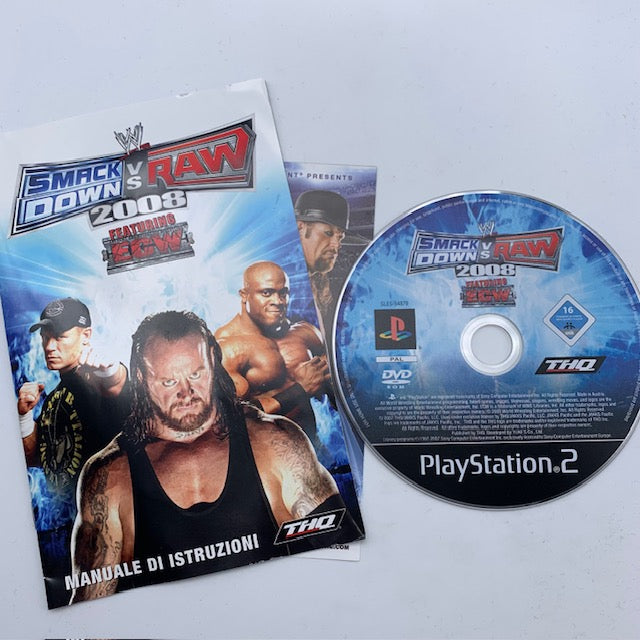 Smackdown! Vs Raw 2008 PS2 Playstation 2 PAL ITA (USATO)