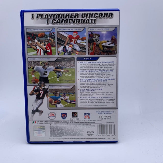 Madden NFL 2004 PS2 Playstation 2 PAL ITA (USATO)