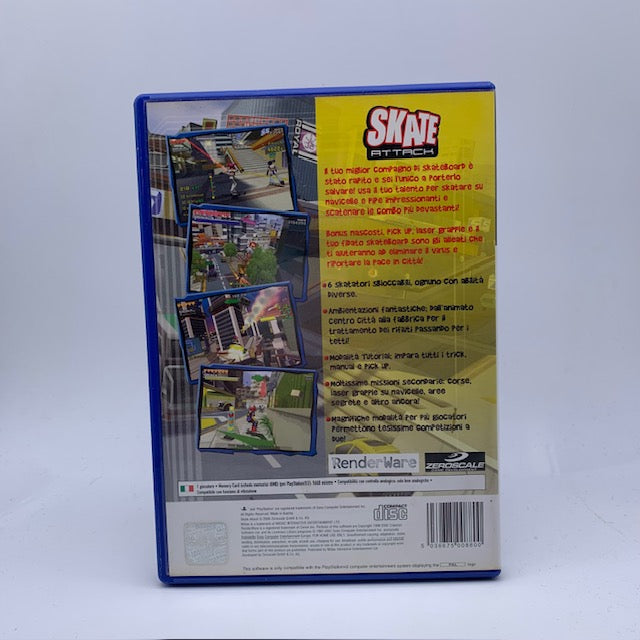 Skate Attack PS2 Playstation 2 PAL ITA (USATO)