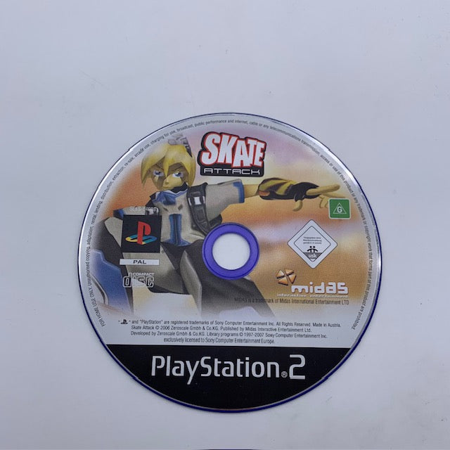 Skate Attack PS2 Playstation 2 PAL ITA (USATO)