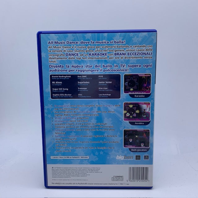 All Music Dance PS2 Playstation 2 PAL ITA (USATO)