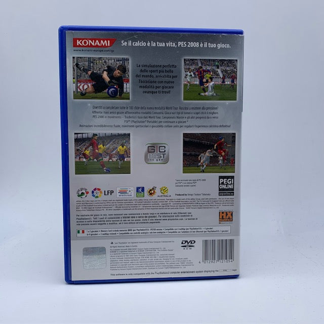 Pro Evolution Soccer 2008 PES PS2 Playstation 2 PAL ITA (USATO)