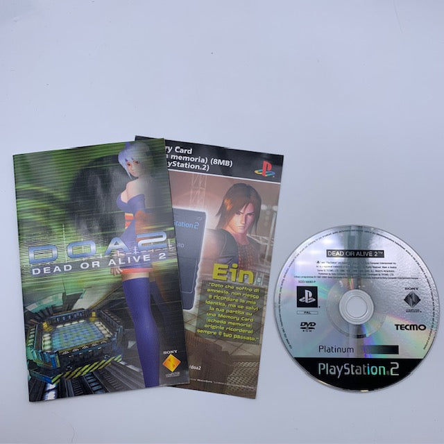 DOA Dead Or Alive 2 Platinum PS2 Playstation 2 PAL ITA (USATO)
