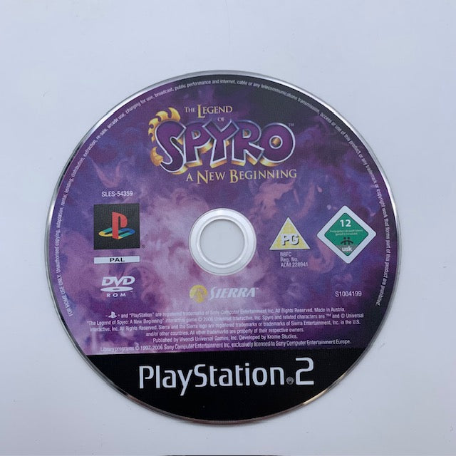 The Legend Of Spyro A New Beginning PS2 Playstation 2 PAL ITA (USATO)