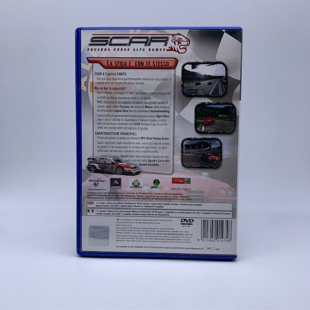 SCAR Squadra Corse Alfa Romeo PS2 Playstation 2 PAL ITA (USATO)