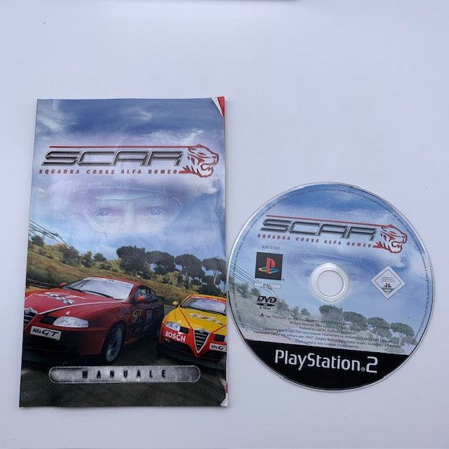 SCAR Squadra Corse Alfa Romeo PS2 Playstation 2 PAL ITA (USATO)