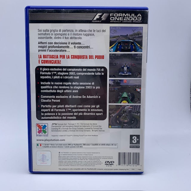 F1 Formula One 2003 PS2 Playstation 2 PAL ITA (USATO)