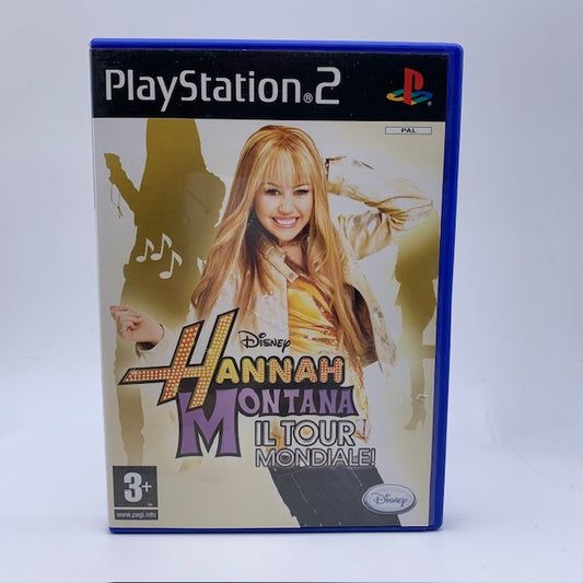Disney Hannah Montana Il Tour Mondiale PS2 Playstation 2 PAL ITA (USATO)