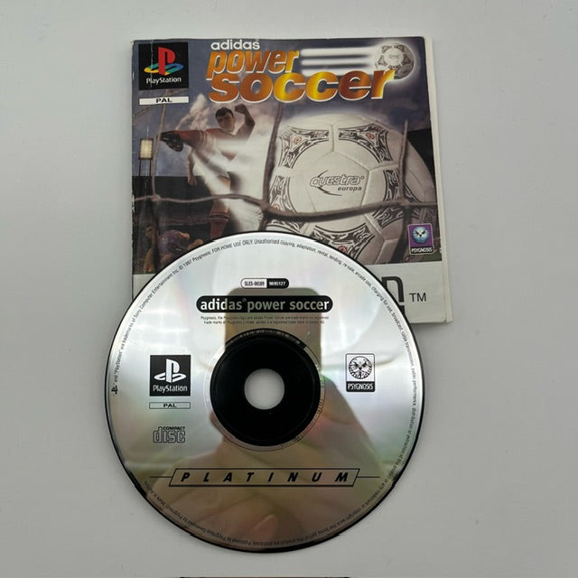 Adidas Power Soccer Platinum PS1 Playstation 1 PAL LOOSE (USATO)