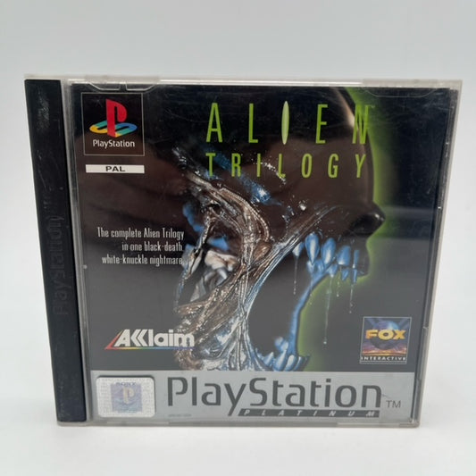 alien trilogy paltinum ps1 playstation 1 , alien in copertina, sparatutto