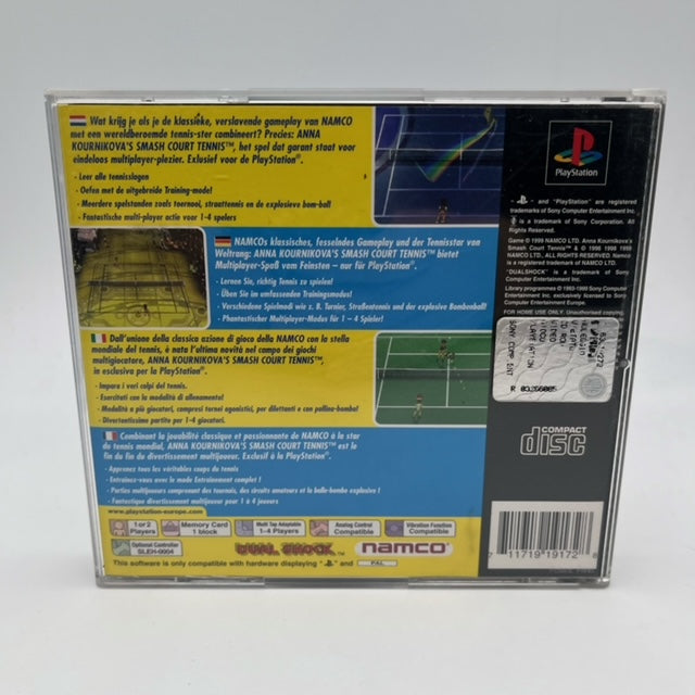 Anna Kounikova's Smash Court Tennis PS1 Playstation 1 PAL Multi (USATO)