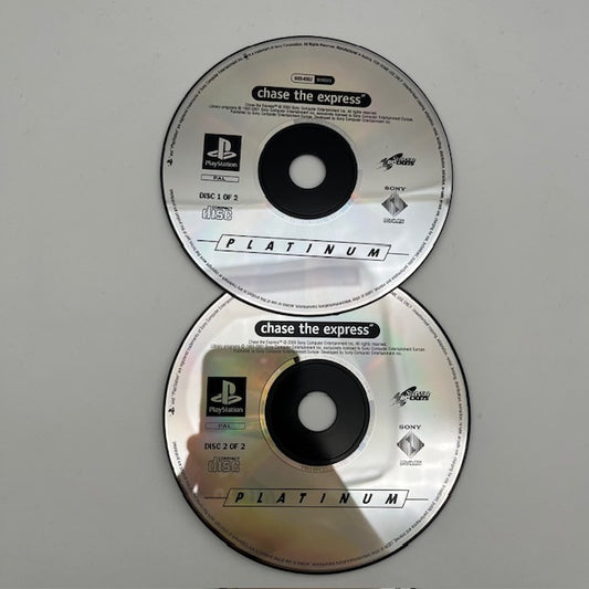 Chase The Express Platinum PS1 Playstation 1 PAL ITA LOOSE (USATO)