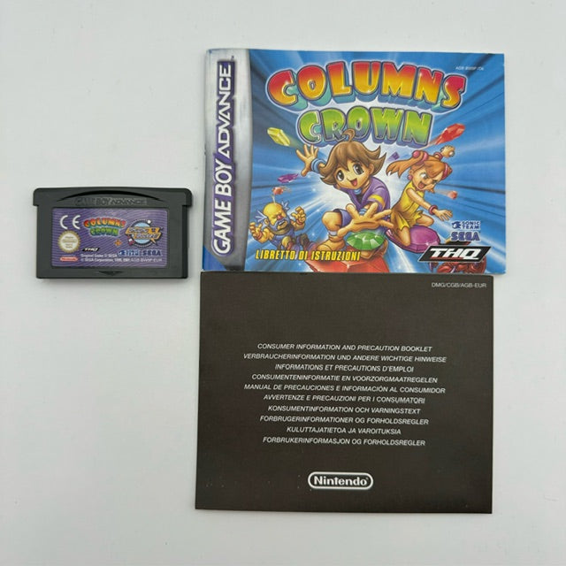 Columns Crown + ChuChu Rocket 2 Games In 1 Game Boy Advance GBA Pal Ita (USATO)