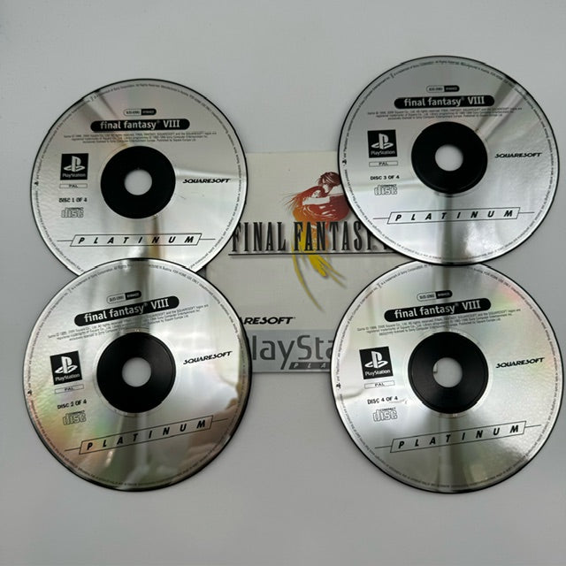 Final Fantasy VIII 8 Platinum PS1 Playstation 1 PAL ITA (USATO)