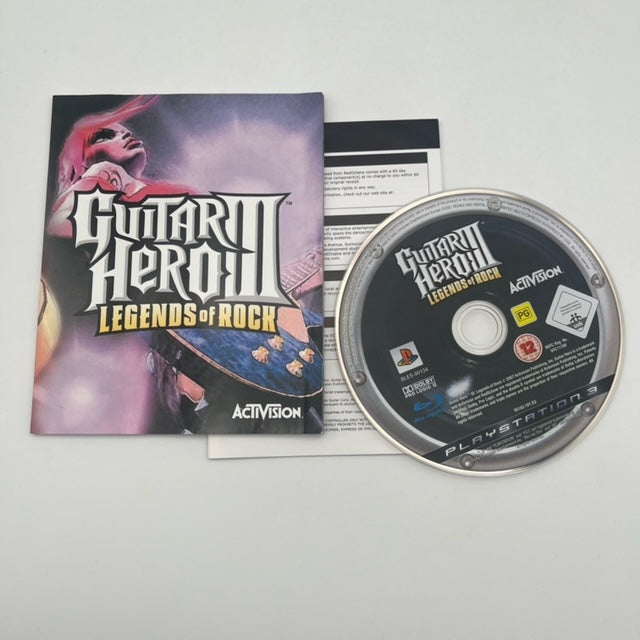 Guitar Hero 3 Legends Of Rock Sony Playstation 3 Pal Multi (USATO)